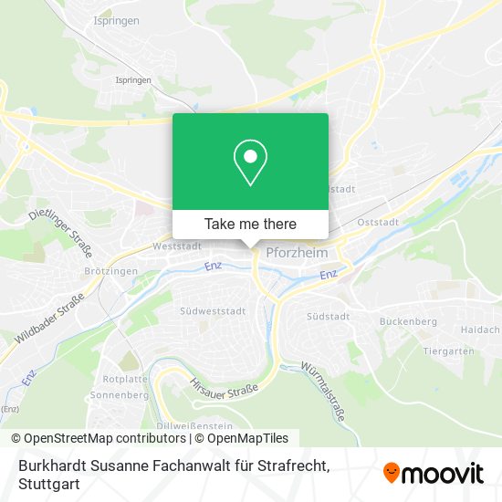 Burkhardt Susanne Fachanwalt für Strafrecht map