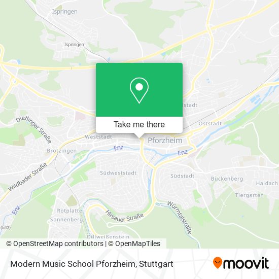 Modern Music School Pforzheim map