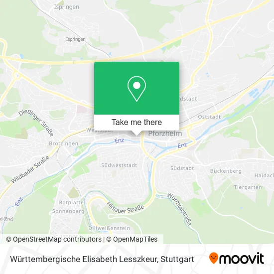 Карта Württembergische Elisabeth Lesszkeur