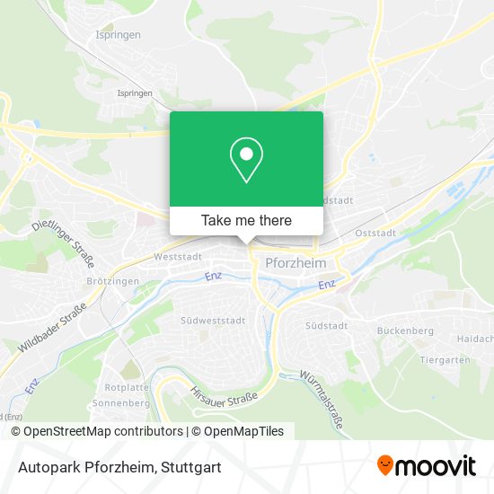 Autopark Pforzheim map