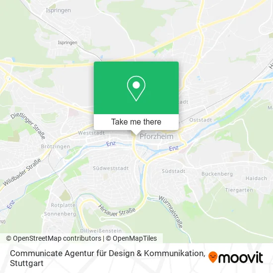 Карта Communicate Agentur für Design & Kommunikation