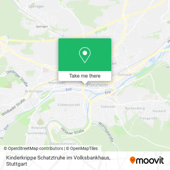 Карта Kinderkrippe Schatztruhe im Volksbankhaus