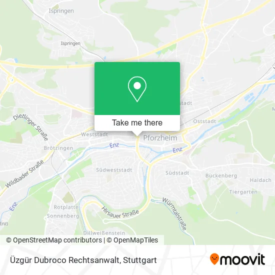 Карта Üzgür Dubroco Rechtsanwalt