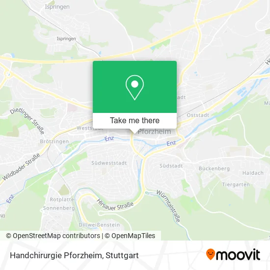 Карта Handchirurgie Pforzheim