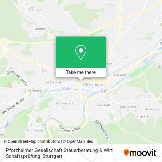 Pforzheimer Gesellschaft Steuerberatung & Wirt Schaftsprüfung map