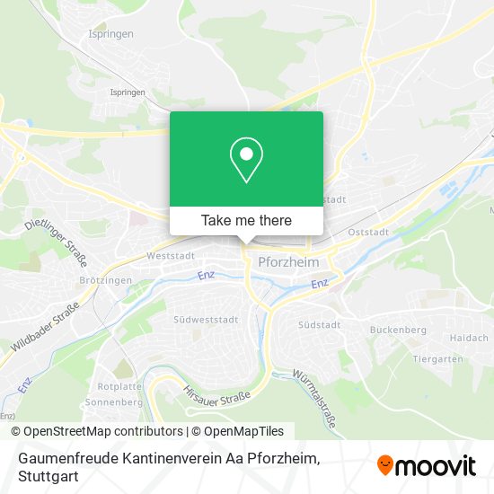 Gaumenfreude Kantinenverein Aa Pforzheim map