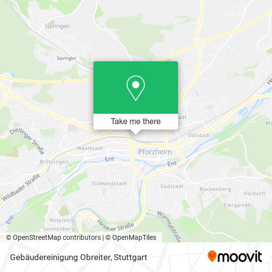 Gebäudereinigung Obreiter map