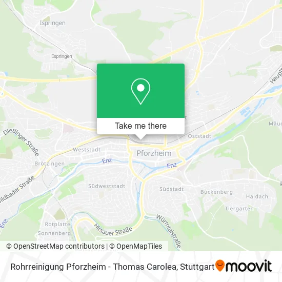 Карта Rohrreinigung Pforzheim - Thomas Carolea