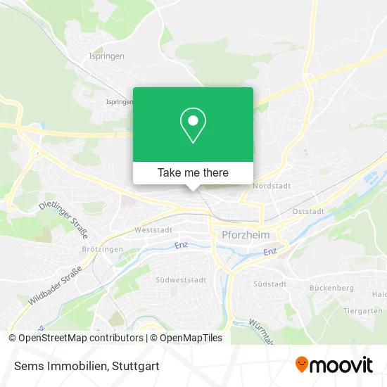 Карта Sems Immobilien