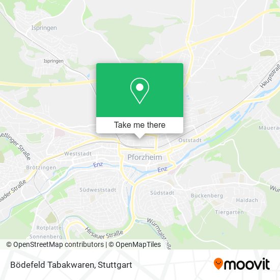 Bödefeld Tabakwaren map