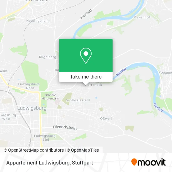 Карта Appartement Ludwigsburg