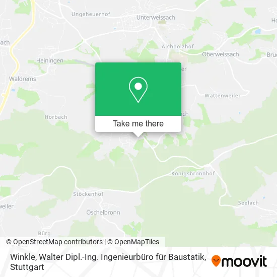 Карта Winkle, Walter Dipl.-Ing. Ingenieurbüro für Baustatik