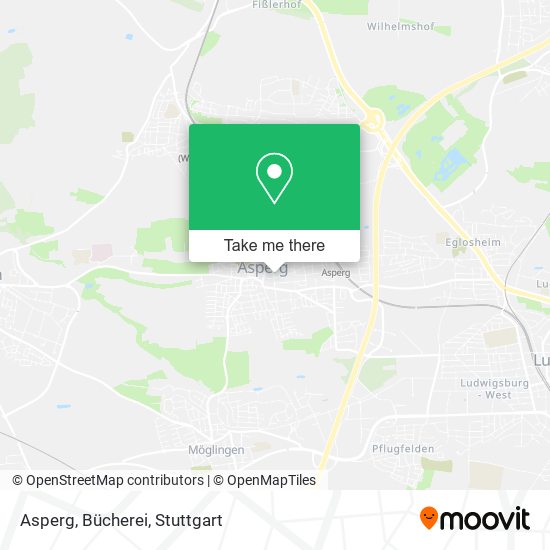 Asperg, Bücherei map