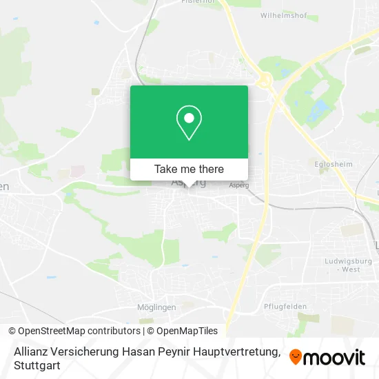 Карта Allianz Versicherung Hasan Peynir Hauptvertretung