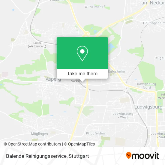 Карта Balende Reinigungsservice