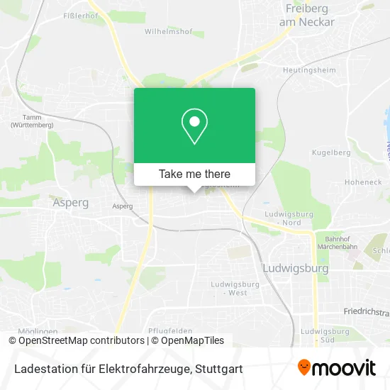 Карта Ladestation für Elektrofahrzeuge