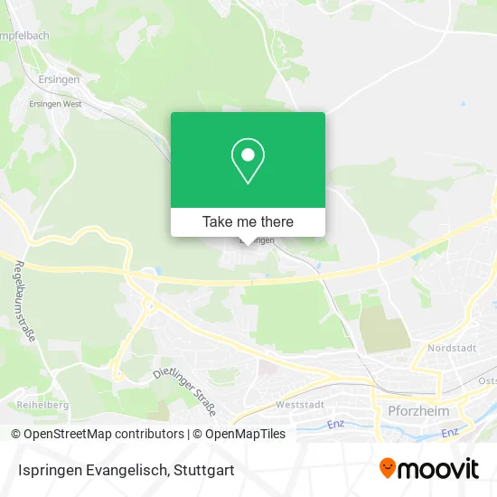 Карта Ispringen Evangelisch