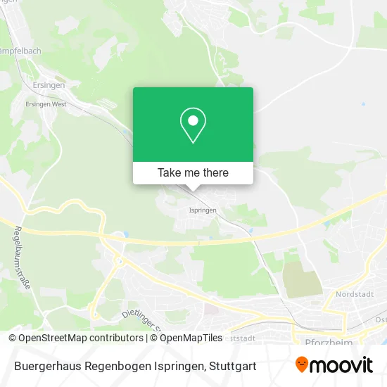 Карта Buergerhaus Regenbogen Ispringen