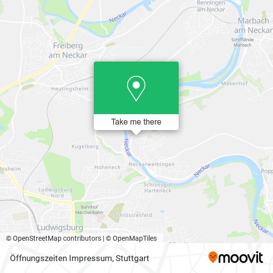 Öffnungszeiten Impressum map