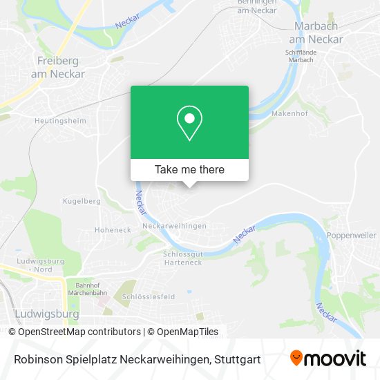 Robinson Spielplatz Neckarweihingen map