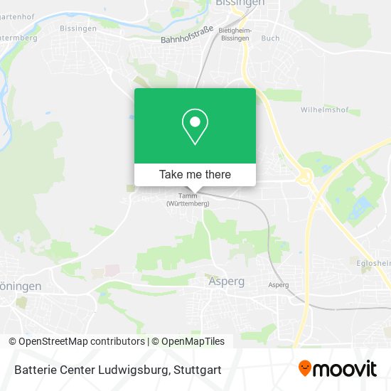 Batterie Center Ludwigsburg map