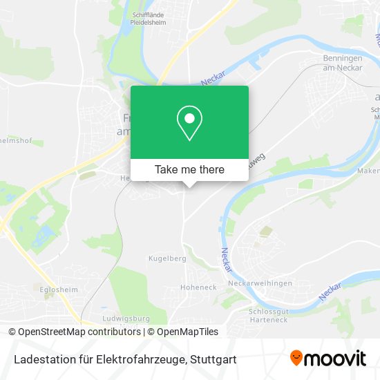 Ladestation für Elektrofahrzeuge map