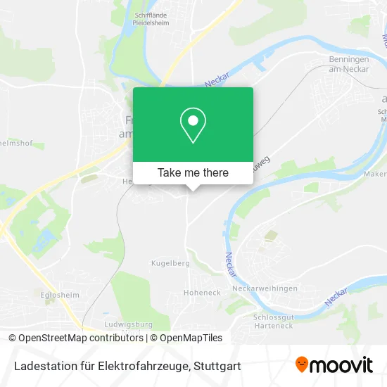 Карта Ladestation für Elektrofahrzeuge