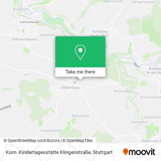 Карта Kom. Kindertagesstätte Klingenstraße
