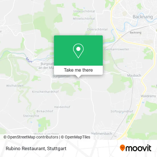 Карта Rubino Restaurant