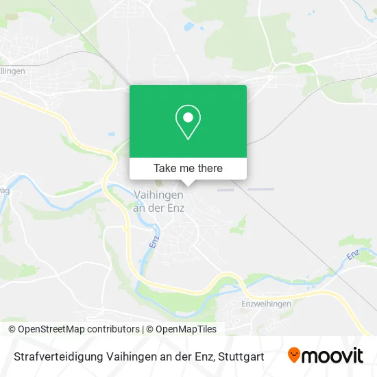 Карта Strafverteidigung Vaihingen an der Enz