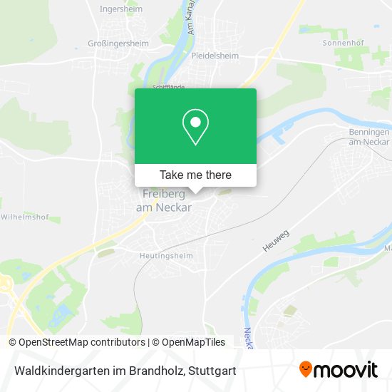 Waldkindergarten im Brandholz map