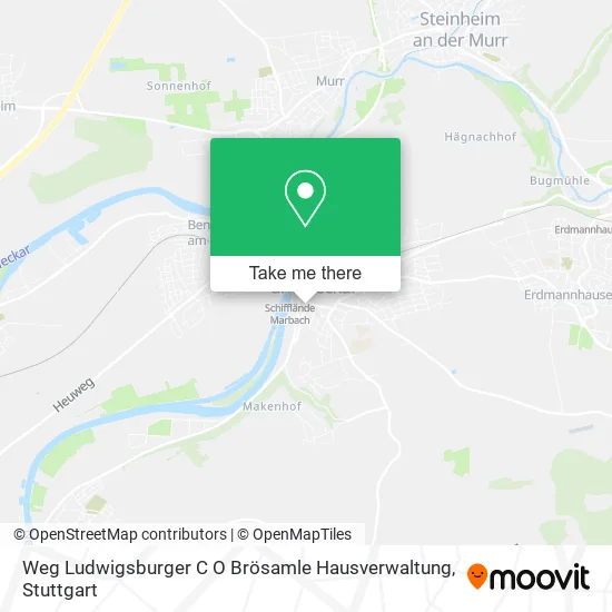 Карта Weg Ludwigsburger C O Brösamle Hausverwaltung