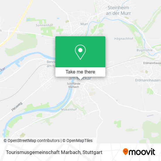 Tourismusgemeinschaft Marbach map