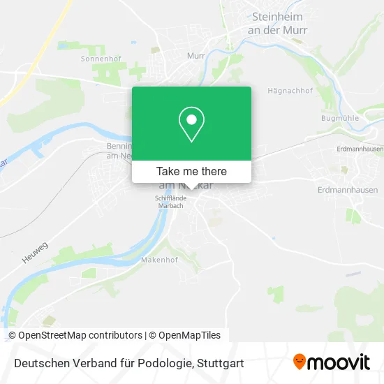 Карта Deutschen Verband für Podologie