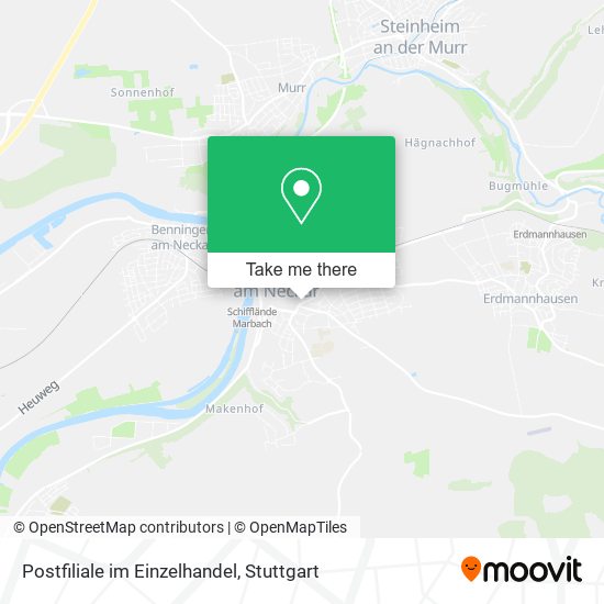 Postfiliale im Einzelhandel map