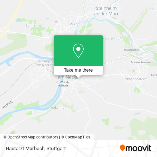 Карта Hautarzt Marbach