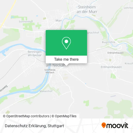 Карта Datenschutz Erklärung