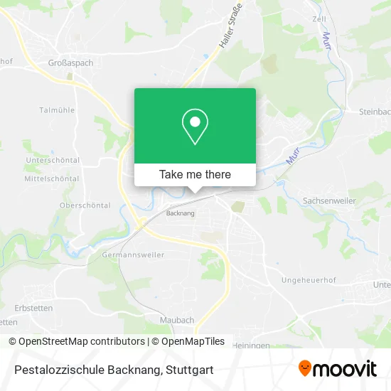 Карта Pestalozzischule Backnang