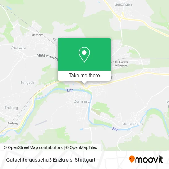 Карта Gutachterausschuß Enzkreis