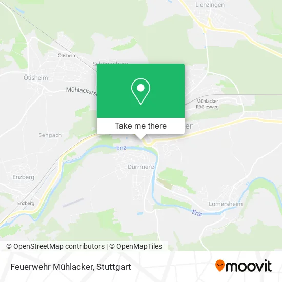 Карта Feuerwehr Mühlacker