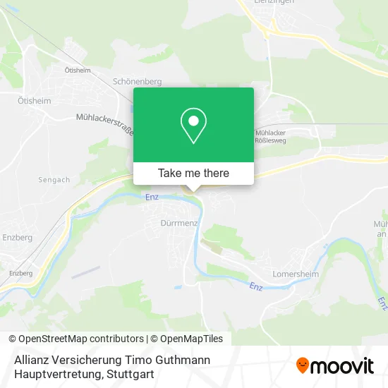 Карта Allianz Versicherung Timo Guthmann Hauptvertretung