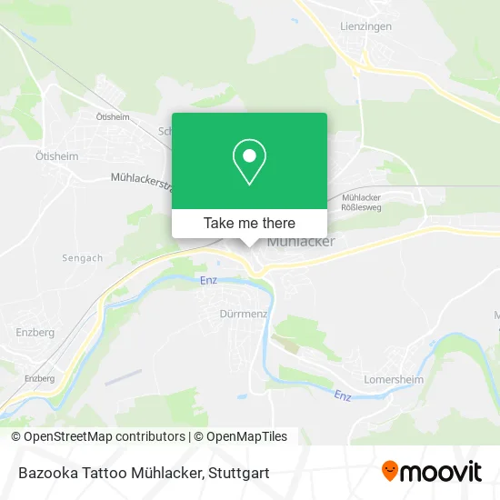 Карта Bazooka Tattoo Mühlacker