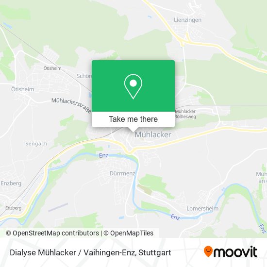 Dialyse Mühlacker / Vaihingen-Enz map