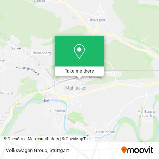 Volkswagen Group map