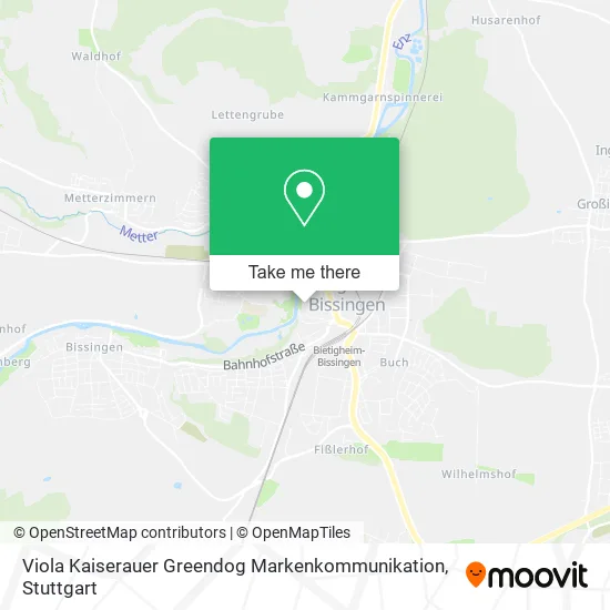 Карта Viola Kaiserauer Greendog Markenkommunikation