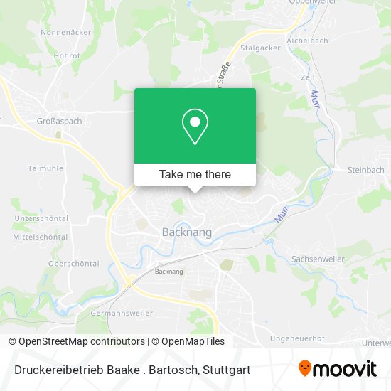 Карта Druckereibetrieb Baake . Bartosch