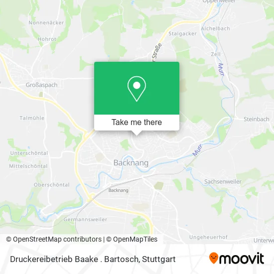 Карта Druckereibetrieb Baake . Bartosch