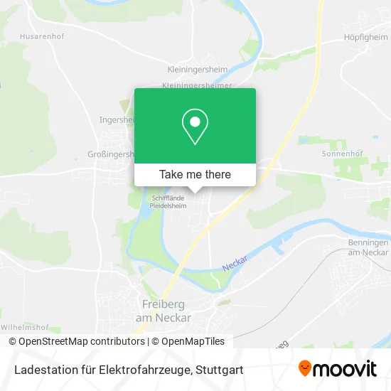 Карта Ladestation für Elektrofahrzeuge