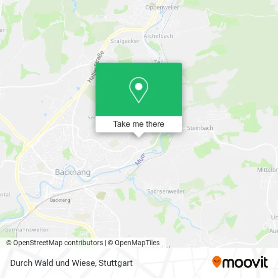 Карта Durch Wald und Wiese