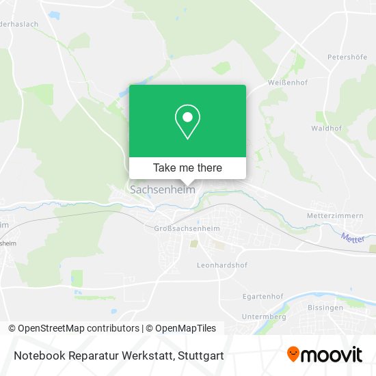 Notebook Reparatur Werkstatt map